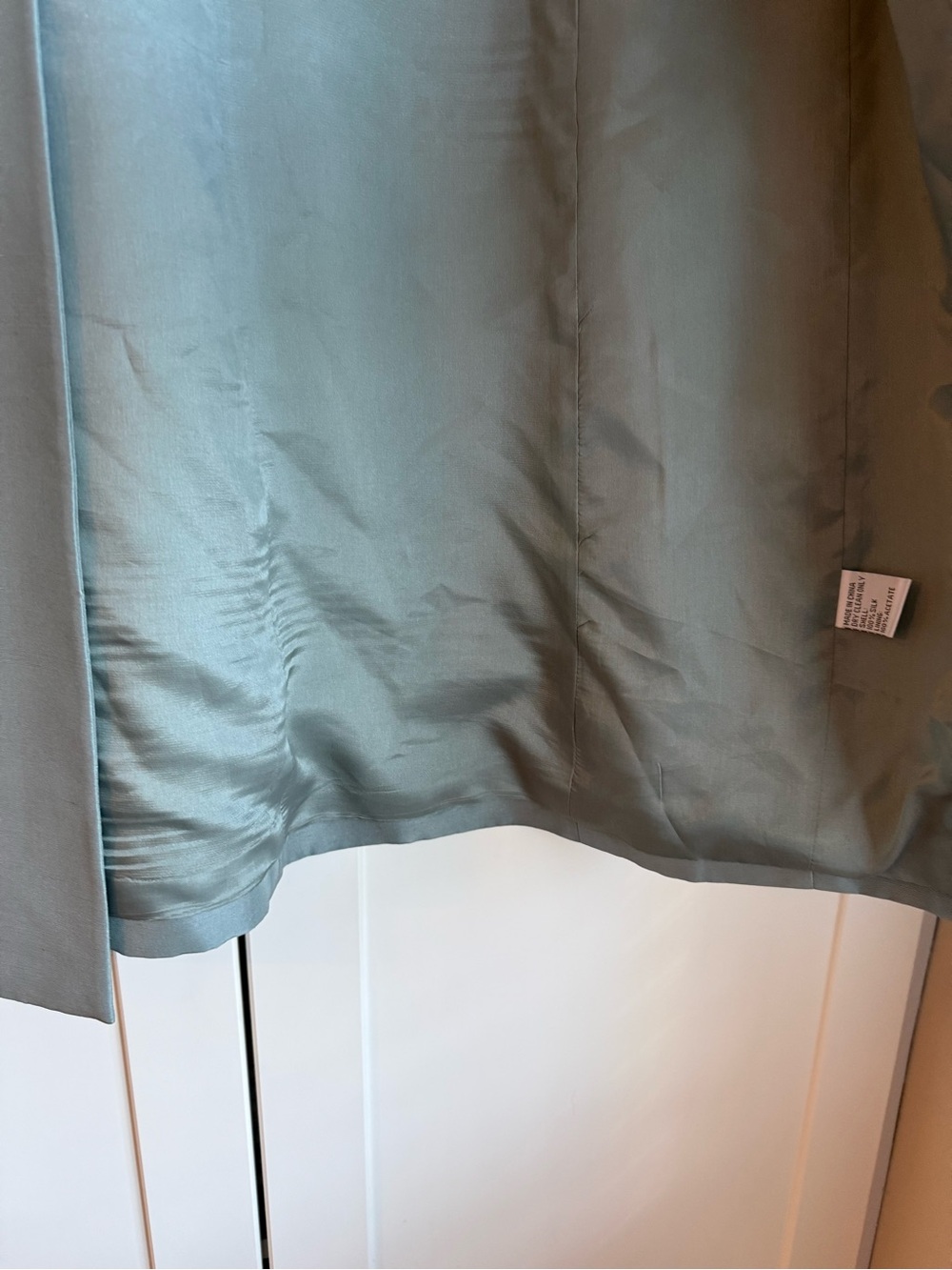 Talbots Petites 100% Pure Silk Longline Open Front Duster Blazer | 12P - Picture 5 of 11
